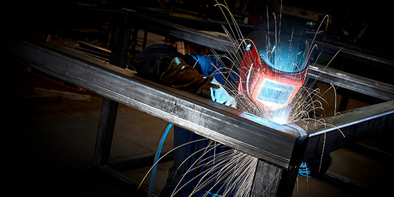 commercial photographer of a welder